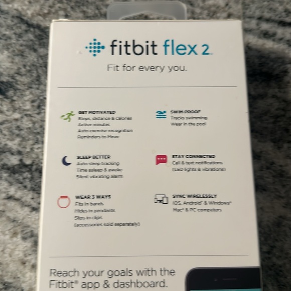 Fitbit Flex 2 tracker BANDS ONLY lavender - Picture 2 of 5